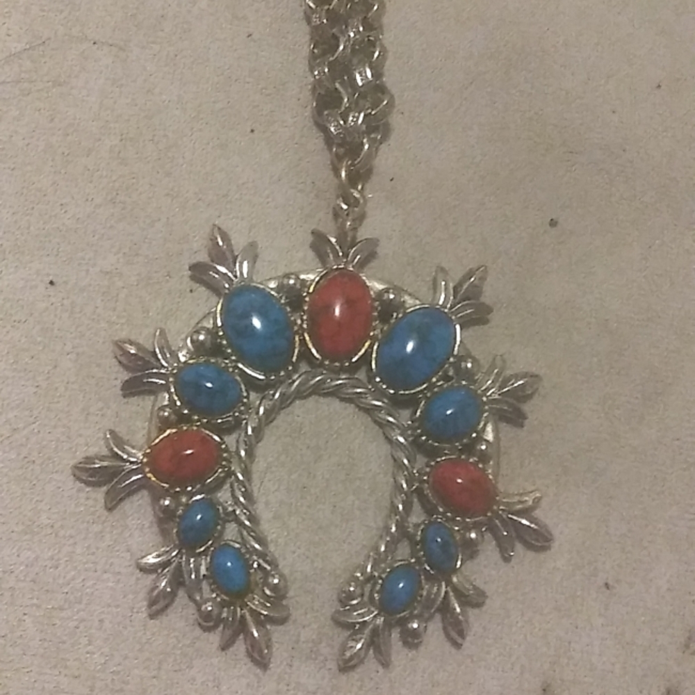 Antique turquoise 18 in chain